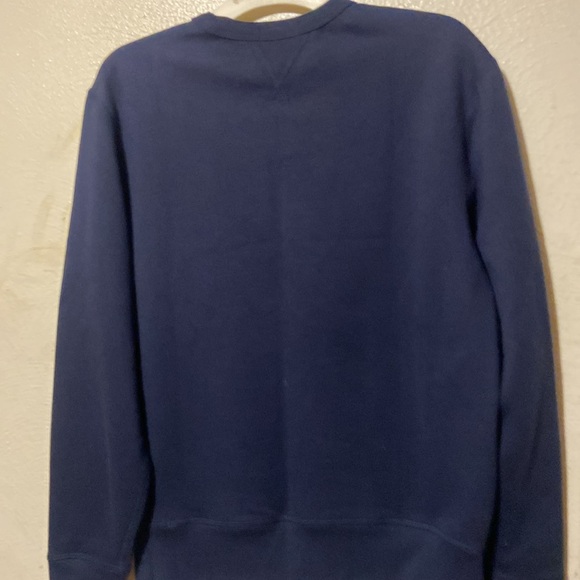 Polo by Ralph Lauren Blue Crewneck Sweater with Yellow Logo - Picture 9 of 10